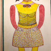 Moses Baker, Outsider Artist, 1974-75 Mixed Media Drawings -- 14 Total, Sold Individually
