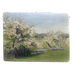 Painterly Old Oil on Canvas Springtime Painting