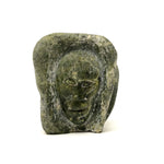 Wonderful Inuit Carved Stone Janus Faced Sculpture