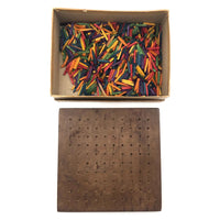 Ideal Primary Pegboard with Colorful Wooden Pegs
