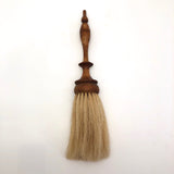 Gorgeous 19th Century Round Horsehair Brush with Turned Wooden Handle - Reserved for J.L