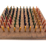 Ideal Primary Pegboard with Colorful Wooden Pegs