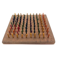 Ideal Primary Pegboard with Colorful Wooden Pegs