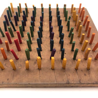 Ideal Primary Pegboard with Colorful Wooden Pegs
