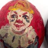 Hand Painted Papier Mache Eggs - Set of Three