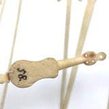 Victorian Bone Spillikins (with Musical Instruments!) in Wooden Box