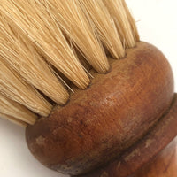 Gorgeous 19th Century Round Horsehair Brush with Turned Wooden Handle - Reserved for J.L
