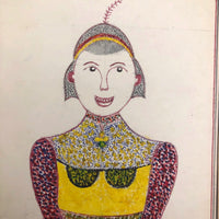 Moses Baker, Outsider Artist, 1974-75 Mixed Media Drawings -- 14 Total, Sold Individually