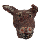 One of a Kind Papier Mache Dog Head