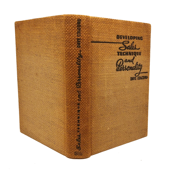 First Edition "Developing Sales Techniques and Personality" by Dave Colcord