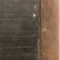 Antique School Slate with Hand-etched Lines and Numbers (and Carved Initials)