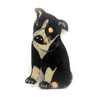 1929 Folk Art Wooden Cutout Dog (Blinded!)