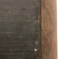 Antique School Slate with Hand-etched Lines and Numbers (and Carved Initials)