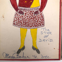 Moses Baker, Outsider Artist, 1974-75 Mixed Media Drawings -- 14 Total, Sold Individually