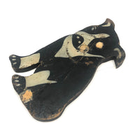 1929 Folk Art Wooden Cutout Dog (Blinded!)