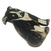 1929 Folk Art Wooden Cutout Dog (Blinded!)