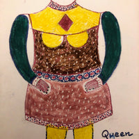 Moses Baker, Outsider Artist, 1974-75 Mixed Media Drawings -- 14 Total, Sold Individually