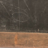 Antique School Slate with Hand-etched Lines and Numbers (and Carved Initials)
