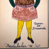 Moses Baker, Outsider Artist, 1974-75 Mixed Media Drawings -- 14 Total, Sold Individually