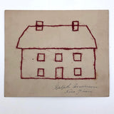 Ralph Anderson's Antique Red Yarn House Drawing