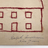 Ralph Anderson's Antique Red Yarn House Drawing