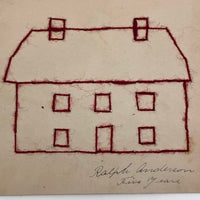 Ralph Anderson's Antique Red Yarn House Drawing