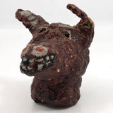 One of a Kind Papier Mache Dog Head