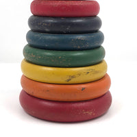 Nice Old Holgate Rainbow Colored Stacking Toy c. 1930s-40s