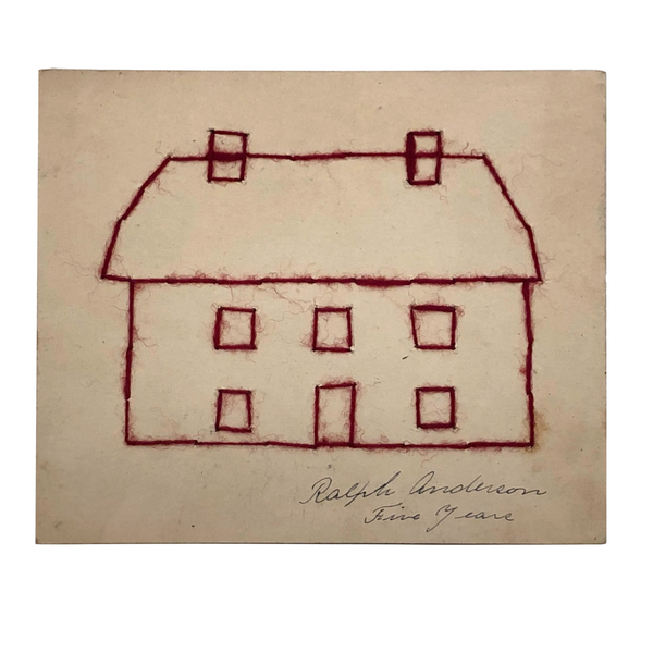 Ralph Anderson's Antique Red Yarn House Drawing