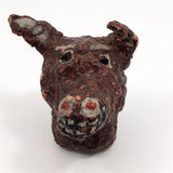 One of a Kind Papier Mache Dog Head