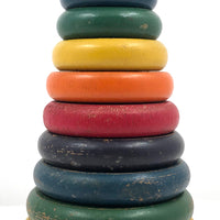 Nice Old Holgate Rainbow Colored Stacking Toy c. 1930s-40s