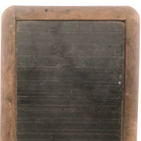 Antique School Slate with Hand-etched Lines and Numbers (and Carved Initials)