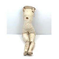 Antique French Kid Leather Doll Body, Some Damage