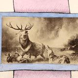 Victorian Art History Lesson - Collaged Prints of Paintings Amid Watercolored Ribbons