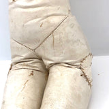Antique French Kid Leather Doll Body, Some Damage