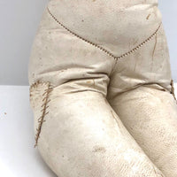 Antique French Kid Leather Doll Body, Some Damage