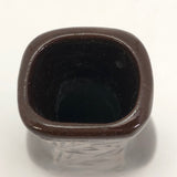 Sioux Native American Brown Pottery Vase by George Kills Pretty Enemy