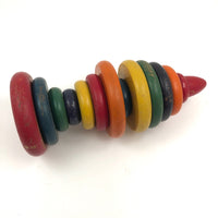 Nice Old Holgate Rainbow Colored Stacking Toy c. 1930s-40s