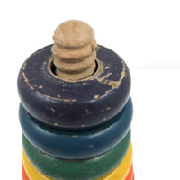 Nice Old Holgate Rainbow Colored Stacking Toy c. 1930s-40s