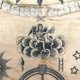Very Rare, 1818 Early James T. Porter (Marked) Middletown, CT Masonic Grand Master Apron