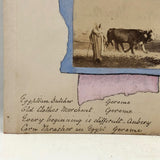 Victorian Art History Lesson - Collaged Prints of Paintings Amid Watercolored Ribbons
