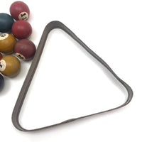 Vintage Tabletop Billiard Balls with Rack - 1 Inch Balls