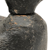 Hand-carved Hunted Over Old Black Duck Working Decoy