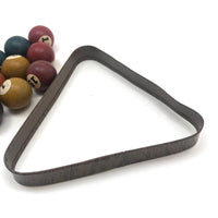 Vintage Tabletop Billiard Balls with Rack - 1 Inch Balls