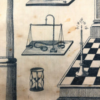 Very Rare, 1818 Early James T. Porter (Marked) Middletown, CT Masonic Grand Master Apron