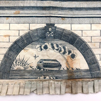 Very Rare, 1818 Early James T. Porter (Marked) Middletown, CT Masonic Grand Master Apron
