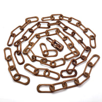 Eight Carved Whimsy Chains Plus Ball in Cage