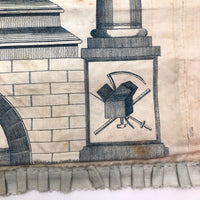 Very Rare, 1818 Early James T. Porter (Marked) Middletown, CT Masonic Grand Master Apron