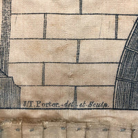 Very Rare, 1818 Early James T. Porter (Marked) Middletown, CT Masonic Grand Master Apron