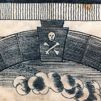 Very Rare, 1818 Early James T. Porter (Marked) Middletown, CT Masonic Grand Master Apron